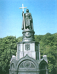 Volodymyr the Great monument in Kyiv, Ukraine